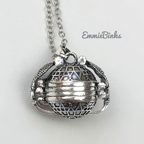 New Photo Picture Keeper Accordion Orb Pendant Necklace / Photo Globe Locket - Picture 10 of 16